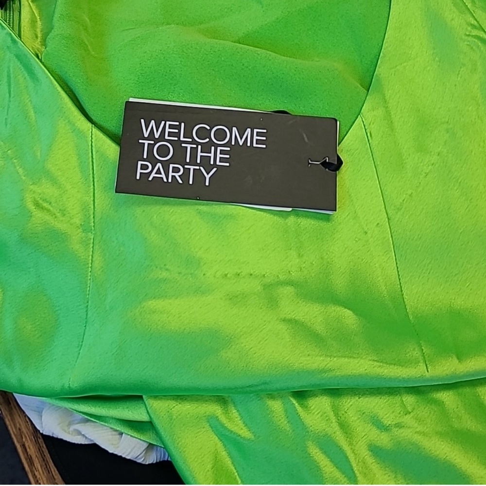 Retrofete Maria midi dress in lime punch xs - Picture 10 of 10